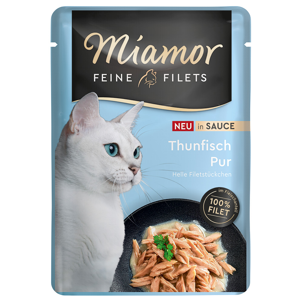 Sparpaket Miamor Feine Filets in Soße 24 x 100 g - Thunfisch Pur von Miamor