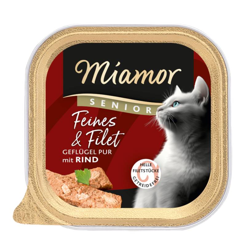 Sparpaket Miamor Feines & Filet Senior 32 x 100 g - Geflügel Pur & Rind Sparpaket Miamor Feines & Filet Senior 32 x 100 g - Geflügel Pur & Rind von Miamor