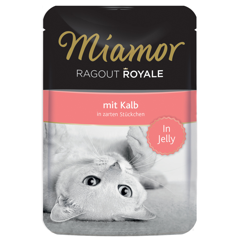 Sparpaket Miamor Ragout Royale in Jelly 22 x 100 g - Kalb von Miamor