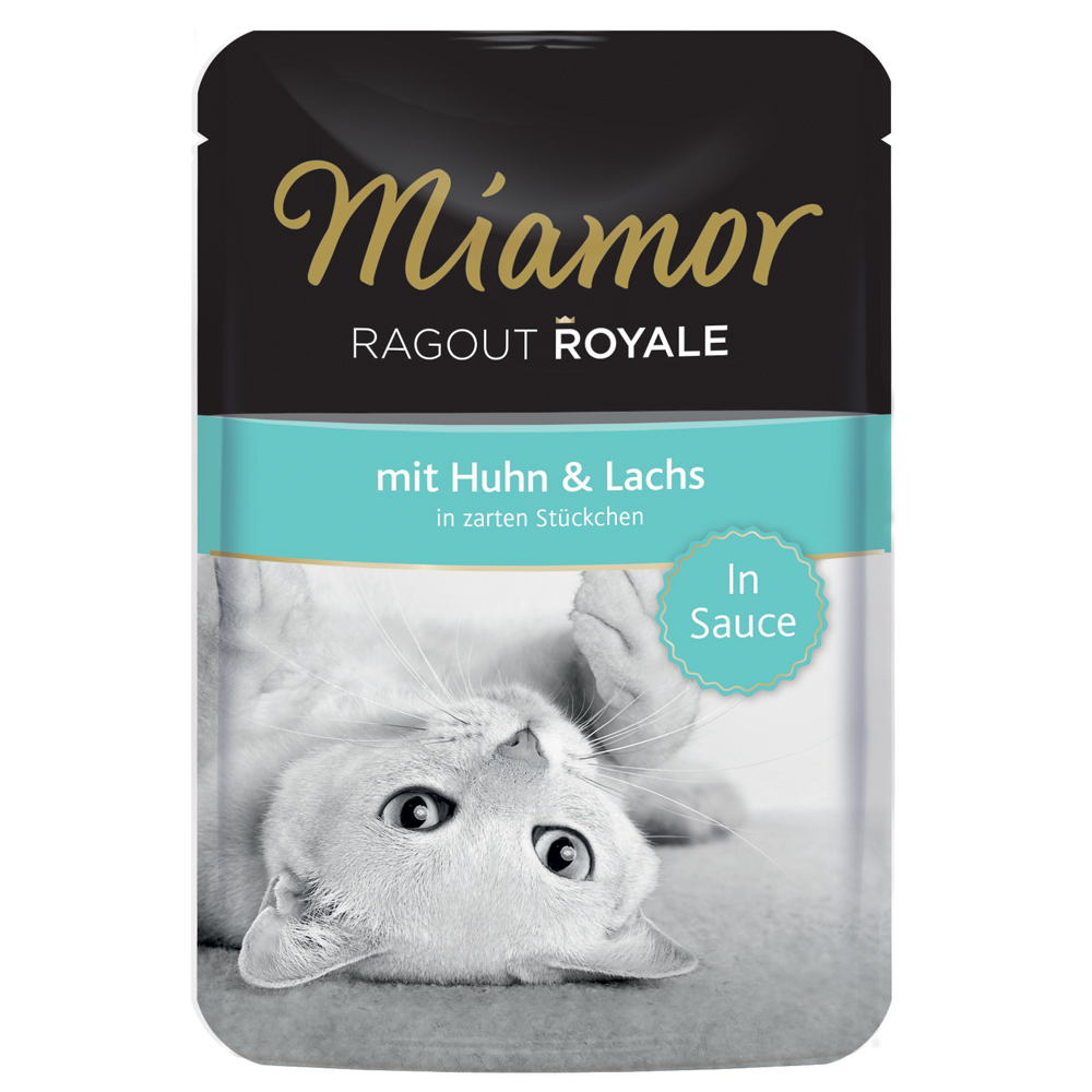 Sparpaket Miamor Ragout Royale in Soße 22 x 100 g - Huhn & Lachs von Miamor