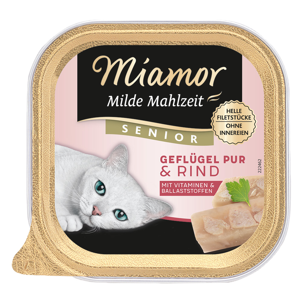 Sparpaket Miamor Milde Mahlzeit Senior 16 x 100 g - Geflügel Pur & Rind Sparpaket Miamor Milde Mahlzeit Senior 16 x 100 g - Geflügel Pur & Rind von Miamor