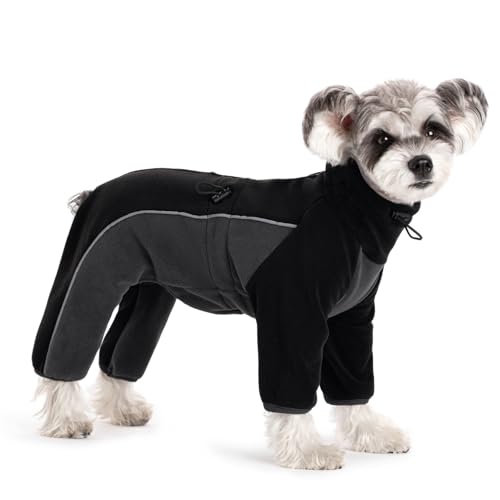 Fleece-Mantel für kleine und mittelgroße Hunde – Pullover, Pyjama, Overall mit Beinen, Winddicht, warm, kaltes Wetter, Ganzkörperweste, gemütlicher Schneeanzug, Bekleidung, Outfit, Kleidung Fleece-Mantel für kleine und mittelgroße Hunde – Pullover, Pyjama, Overall mit Beinen, Winddicht, warm, kaltes Wetter, Ganzkörperweste, gemütlicher Schneeanzug, Bekleidung, Outfit, Kleidung von Miaododo