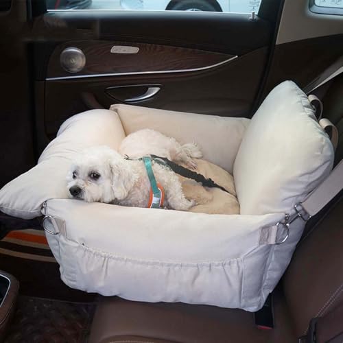 Hund Autositz Reisebett Haustier Booster Sitze, Wasserdicht Weich Reisebett für Kleine & Mittlere Hunde Bis zu 11,3 kg, Welpen Katzen für Vorder- & Rücksitz, Outdoor Handtasche Hund Autositz Reisebett Haustier Booster Sitze, Wasserdicht Weich Reisebett für Kleine & Mittlere Hunde Bis zu 11,3 kg, Welpen Katzen für Vorder- & Rücksitz, Outdoor Handtasche von Miaogoo