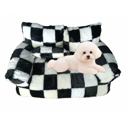 Miaogoo Flauschiges Katzen-/Hunde-Couchbett, abnehmbares Haustierbett, Sofakissen mit erhöhten Kanten, gemütliches, beruhigendes Schlafsofa, Hunde-Schlafmatte mit rutschfester Unterseite, 90 x 52 x 27 Miaogoo Flauschiges Katzen-/Hunde-Couchbett, abnehmbares Haustierbett, Sofakissen mit erhöhten Kanten, gemütliches, beruhigendes Schlafsofa, Hunde-Schlafmatte mit rutschfester Unterseite, 90 x 52 x 27 von Miaogoo
