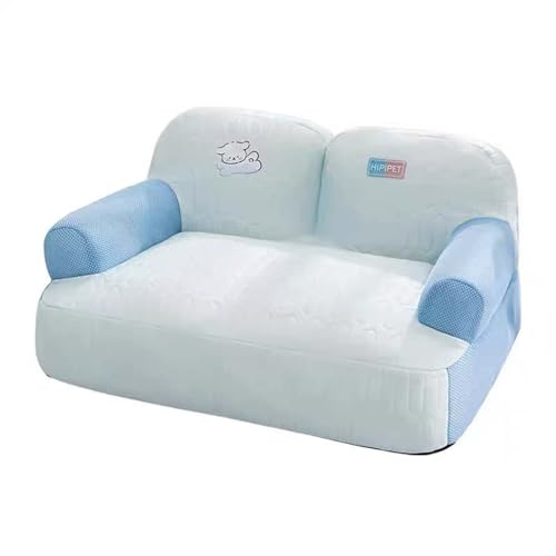 Miaogoo Gemütliches Haustierbett, Sofa, für den Innenbereich, Katzen- und Hunde-Couch-Kissen, abnehmbar, Beruhigungskissen, rutschfest, orthopädisch, Haustier-Schlafmatte, Spielmatte, 100 x 70 cm von Miaogoo