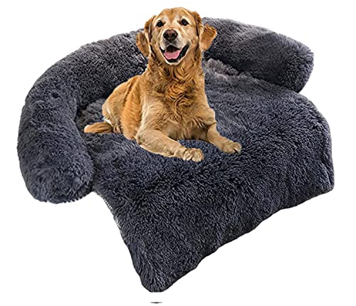 Miaogoo Haustierbett für Hund und Katze, waschbar, warm, Hundesofa, Bett, Schlafkissen, gemütliche Möbelschutzmatte, beruhigende Unterlage für Welpen, 130 x 105 x 18 cm, Dunkelgrau Miaogoo Haustierbett für Hund und Katze, waschbar, warm, Hundesofa, Bett, Schlafkissen, gemütliche Möbelschutzmatte, beruhigende Unterlage für Welpen, 130 x 105 x 18 cm, Dunkelgrau von Miaogoo