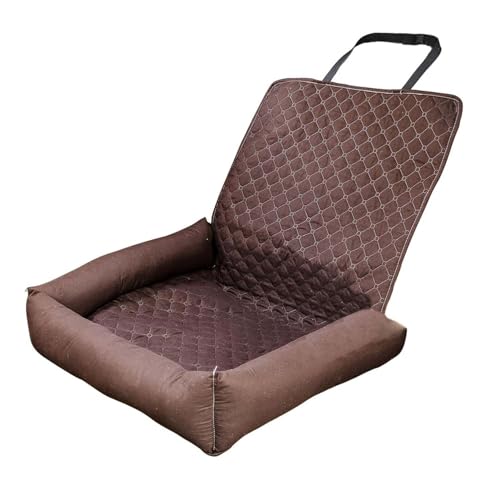 Wasserdichter Haustier-Autositz für Hunde, abnehmbar, waschbar, mit Sicherheitsgurt, für Welpen, Katzen, Reisen, Camping, Besorgungen oder Tierarztbesuche (Kaffee) von Miaogoo
