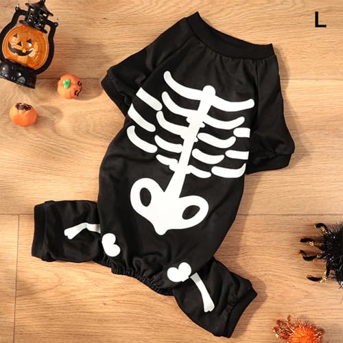 Entzückender Halloween-Skelett-Overall für Hunde und Katzen, lustiges Cosplay-Kostüm für Haustiere Entzückender Halloween-Skelett-Overall für Hunde und Katzen, lustiges Cosplay-Kostüm für Haustiere von Miaoyak