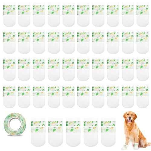 Einweg-Hundeschuhe, Einweg-Hundestiefel Pfotenschutz, Verstellbare Einweg-Hundesocken, 45PCS Haustiersocken Fußabdeckung, Waterproof pet Shoe Covers/Paw Protection Einweg-Hundeschuhe, Einweg-Hundestiefel Pfotenschutz, Verstellbare Einweg-Hundesocken, 45PCS Haustiersocken Fußabdeckung, Waterproof pet Shoe Covers/Paw Protection von Miayical