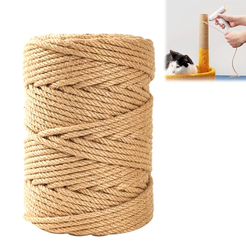 Natürliches Sisal Seil, 30M Sisalseil für Kratzbaum, Kratzbaum Seil für Katzen, Katzenspielzeug, Katzenseilzubehör, Sisal, Seil Kratzbaum, DIY, Gartendekoration Natürliches Sisal Seil, 30M Sisalseil für Kratzbaum, Kratzbaum Seil für Katzen, Katzenspielzeug, Katzenseilzubehör, Sisal, Seil Kratzbaum, DIY, Gartendekoration von Miayical