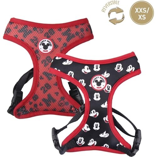 CERDÁ LIFE'S LITTLE MOMENTS Mickey Mouse Hundegeschirr, offizielle Disney-Lizenz, Größe XXS-XS von Mickey Mouse
