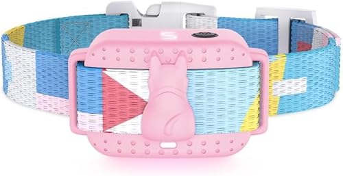 emmalove Tierfreundliches Halsband 2.0 – Wasserfest, Verstellbar, Für kleine & große Hunde, Sicher & stressfrei (Rosa) von Micmetago