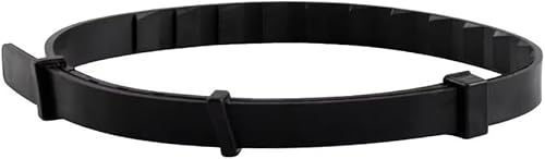fellwelt 100% Natürliches Hundehalsband – Verstellbar, Wasserdicht & Robust – Komfortables Halsband für kleine, mittlere & große Hunde (Schwarz) von Micmetago