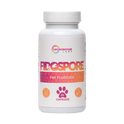 Microbiome Labs Fidospore (30 Kapseln) | Probiotika für Hunde | unterstützt die Verdauungsgesundheit Tiere, hilft bei Durchfall von Microbiome Labs