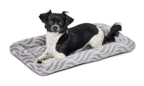 MidWest Homes For Pets QuiteTime 40222-WVGY Deluxe-Bett für kleine Hunde, leicht maschinenwaschbar und trocknergeeignet, Grau, 55,9 cm von MidWest Homes For Pets