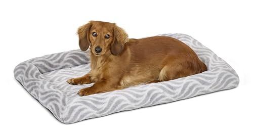 MidWest Homes For Pets QuiteTime 40230-WVGY Deluxe-Bett für mittelgroße Hunde, leicht maschinenwaschbar und trocknergeeignet, Grau, 76,2 cm von MidWest Homes For Pets