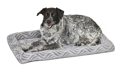 MidWest Homes For Pets QuiteTime 40236-WVGY Deluxe-Bett für mittelgroße Hunde, leicht maschinenwaschbar und trocknergeeignet, Grau, 91,4 cm von MidWest Homes For Pets