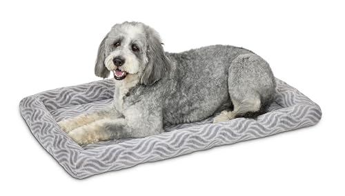MidWest Homes For Pets QuiteTime 40242-WVGY Deluxe-Bett für große Hunde, leicht maschinenwaschbar und trocknergeeignet, Grau, 106,7 cm von MidWest Homes For Pets