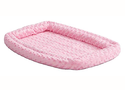 MidWest Homes for Pets Modell 40318-PS Haustierkissen, 46 cm, Fleece-Hunde-/Katzenbett, bequemes Polster, ideal für „Mini“-Hunderassen, für 46 cm große Boxen, waschmaschinen-/trocknergeeignet, rosa von MidWest Homes for Pets