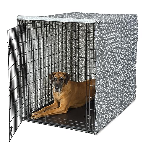 MidWest Homes for Pets Abdeckung für Hundekäfige, Privatsphäre, passend für Midwest Hundekäfige, nur Kistenabdeckung, maschinenwaschbar und trocknergeeignet, grauer Geo-Druck, 137,2 cm MidWest Homes for Pets Abdeckung für Hundekäfige, Privatsphäre, passend für Midwest Hundekäfige, nur Kistenabdeckung, maschinenwaschbar und trocknergeeignet, grauer Geo-Druck, 137,2 cm von MidWest Homes for Pets