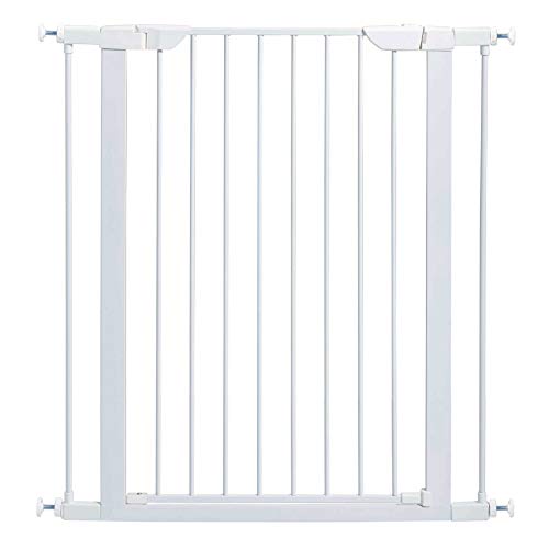 MidWest Homes for Pets Modell 2939SW Haustier-Absperrgitter, Tor zum Durchlaufen, Stahl, 99 cm hoch, 74–97 cm breit, weiches Weiß von MidWest Homes for Pets