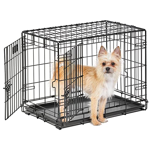 MidWest Homes for Pets Midwest Life Stages Zusammenklappbare Hundebox mit Zwei Türen, 60,96 x 45,72 x 53,34 cm von MidWest Homes for Pets