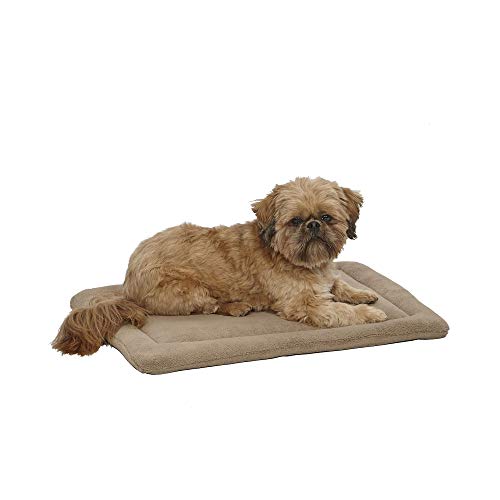 MidWest Homes for Pets Deluxe Modell 40624-TP Haustierbett für Hund/Katze, Mikrofrottee, 61 cm lang, taupe von MidWest Homes for Pets