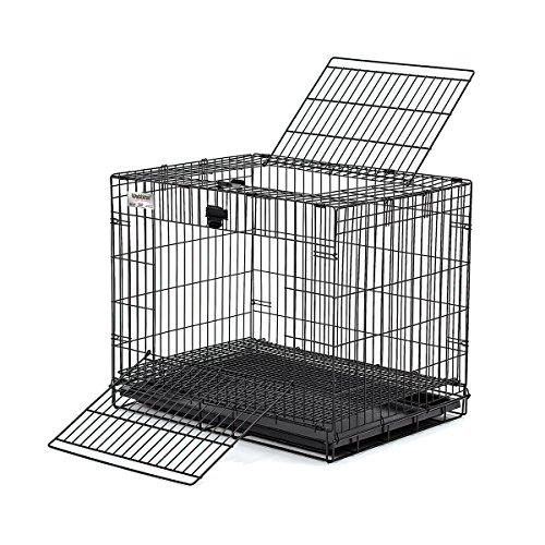 MidWest Homes for Pets Wabbitat Modell 151 Kaninchenkäfig, faltbar, 64 cm lang, mit Bodengitter mit Gitterabständen von 1,3 cm und entfernbarer Kunststoff-Bodenwanne, schwarz MidWest Homes for Pets Wabbitat Modell 151 Kaninchenkäfig, faltbar, 64 cm lang, mit Bodengitter mit Gitterabständen von 1,3 cm und entfernbarer Kunststoff-Bodenwanne, schwarz von MidWest Homes for Pets