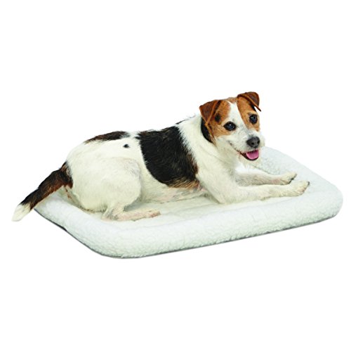 MidWest Homes for Pets Modell 40224 Haustierbett für Hund/Katze, 61 cm lang, Fleece, bequemes Polster, passend für 61 cm lange Hundebox, pflegeleicht, maschinenwaschbar und trocknergeeignet, weiß MidWest Homes for Pets Modell 40224 Haustierbett für Hund/Katze, 61 cm lang, Fleece, bequemes Polster, passend für 61 cm lange Hundebox, pflegeleicht, maschinenwaschbar und trocknergeeignet, weiß von MidWest Homes for Pets