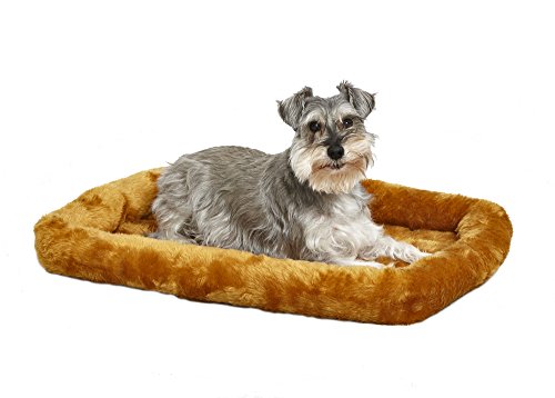 MidWest Homes for Pets Modell 40230-CN Haustierkissen, Hundebett, 76 cm langes Hunde- oder Katzenbett mit bequemer Polsterung, ideal für mittelgroße Hunderassen, Zimtfarbe von MidWest Homes for Pets