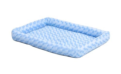 MidWest Homes for Pets Modell 40230-PB Haustierkissen, Hundebett, 76 cm langes Hunde- oder Katzenbett mit bequemer Polsterung, ideal für mittelgroße Hunderassen, blau von MidWest Homes for Pets