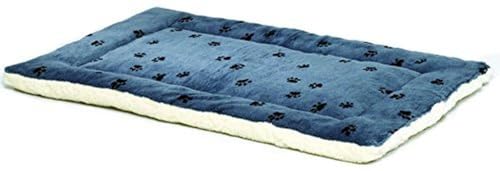 MidWest Homes for Pets Modell 40248-FVBLS Haustierbett, wendbar, mit Pfotenmuster in Blau/Weiß, Hundebett, 115 x 71 x 9,7 cm (L x B x H), für sehr große Hunderassen, Maschinenwäsche, blau von MidWest Homes for Pets