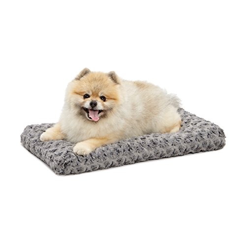 MidWest Homes for Pets Modell 40622-SGB Haustierbett, Ombré-Wirbel, kuschelig, 56 cm lang, für Mini-Hunderassen/Katzen; grau von MidWest Homes for Pets