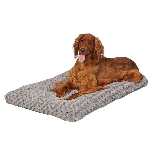 MidWest Homes for Pets Modell 40642-SGB Haustierbett, Ombré-Wirbel, kuschelig, 107 cm lang, für große Hunde-/Katzenrassen; grau von MidWest Homes for Pets