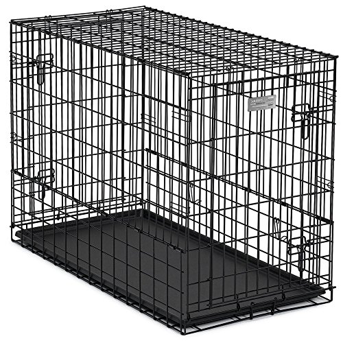 MidWest Homes for Pets SL42SUV Hundebox für SUV, nebeneinander aufstellbar, Doppeltür, mit Kunststoff-Bodenwanne, 107 x 53 x 76 cm, schwarz von MidWest Homes for Pets