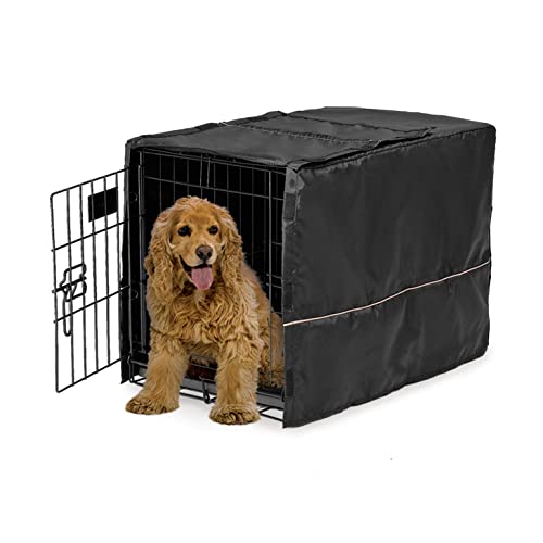 Midwest Abdeckung für Hundekäfig, schwarz, Camouflage-Polyester oder strapazierfähiges Baumwoll-/Polyester-Mischgewebe mit Teflon-Schutzbeschichtung von MidWest Homes for Pets