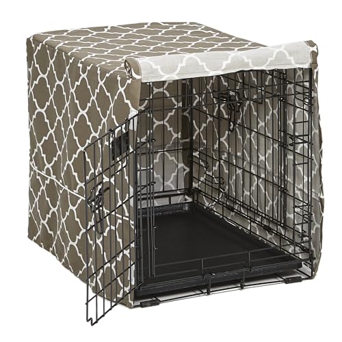 MidWest Homes for Pets CVR24T-BR Hundebox-Abdeckung, Stoff mit Teflonschutz, Sichtschutz für 61 cm lange Hundeboxen von MidWest und New World, maschinenwaschbar und trocknergeeignet von MidWest Homes for Pets