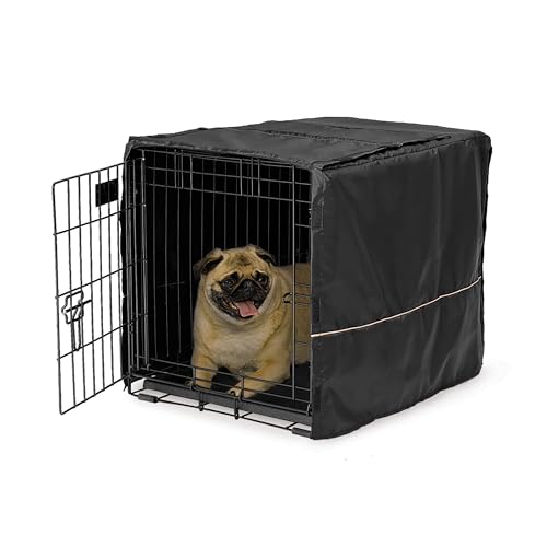 MidWest Homes for Pets CVR-24 Hundebox-Abdeckung, Stoff mit Teflonschutz, Sichtschutz für 61 cm lange Hundeboxen von MidWest und New World, maschinenwaschbar und trocknergeeignet von MidWest Homes for Pets