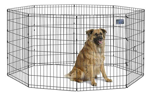 MidWest Homes for Pets 550-36 Laufstall und Spielgehege für Hunde, ohne Tür, 61 x 91 cm, schwarze E-Beschichtung von MidWest Homes for Pets