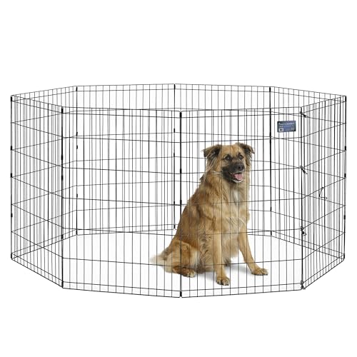 MidWest Homes for Pets 550-36 Laufstall und Spielgehege für Hunde, ohne Tür, 61 x 91 cm, schwarze E-Beschichtung von MidWest Homes for Pets