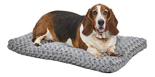 MidWest Homes for Pets Modell 40636-SGB Haustierbett, Ombré-Wirbel, kuschelig, 91 cm lang, für Mini-Hunderassen/Katzen; grau von MidWest Homes for Pets