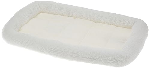 Midwest Homes for Pets 40824-F Hundebett für Hundetrage- und Reisebox, für 60,96 cm große Kunststoff-Hundeboxen, für kleine Hunderassen und kleine Katzen, weiß von MidWest Homes for Pets