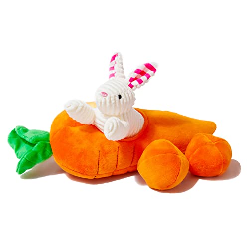 Midlee Hundespielzeug "Hide a Toy" mit Karottenmotiv von Midlee