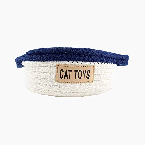 Midlee Katzenspielzeug-Seil, Baumwollkorb, klein von Midlee