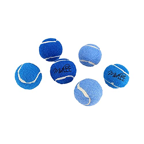 Midlee Mini-Tennisbälle, 3,8 cm, quietschend, für kleine Hunderassen, 6 Stück von Midlee