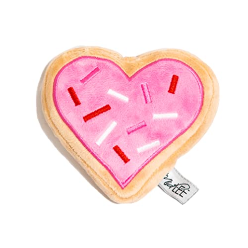 Midlee Plüsch-Hundespielzeug mit rosa Herzen, Zuckerkekse, klein, gefülltes Geschenk von Midlee