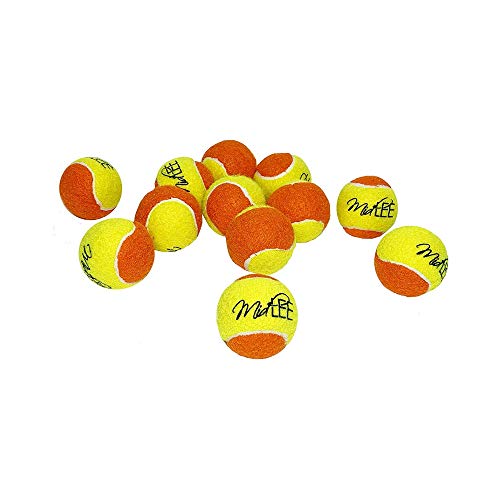Midlee Tennisbälle für Hunde, 5 cm, Gelb/Orange, 12-Pack von Midlee