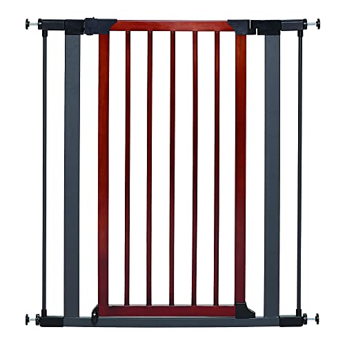 MidWest Homes for Pets 2939SG-WD Haustier-Absperrgitter mit Rahmen in texturierter Graphitfarbe und dekorativer Holztür, 74–99 cm (H x B), dekoratives Holz MidWest Homes for Pets 2939SG-WD Haustier-Absperrgitter mit Rahmen in texturierter Graphitfarbe und dekorativer Holztür, 74–99 cm (H x B), dekoratives Holz von MidWest Homes for Pets