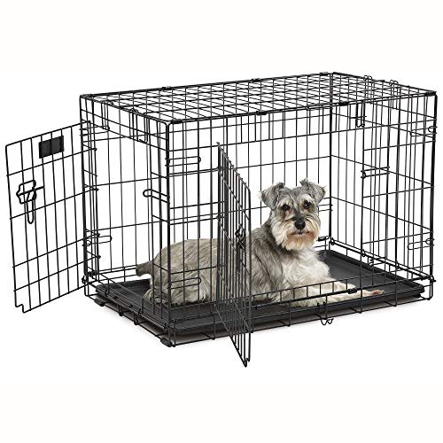 Midwest Hundebox, stapelbar und tragbar, 76,2 cm, gemischt, 2 Türen, Stahl, gesichert, 9,59 kg von Midwest