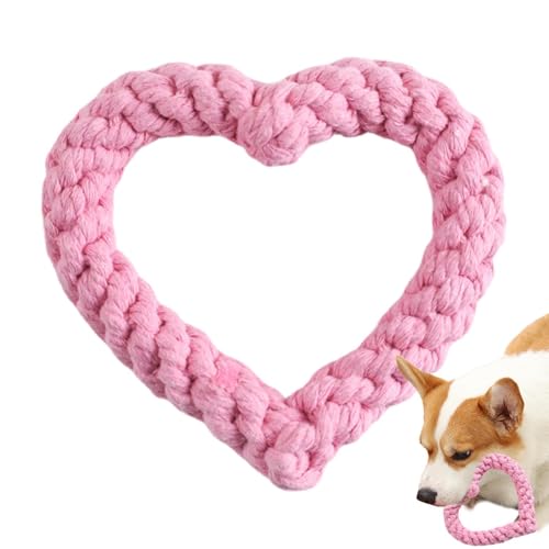 Mifeiwukawa Hundespielzeug aus Seil – Hundespielzeug für aggressive Kauer, Kauspielzeug für Hunde, herzförmiges Seil für Valentinstag, Haustier-Kauzubehör, Kauspielzeug, Haustierzahnreinigung Mifeiwukawa Hundespielzeug aus Seil – Hundespielzeug für aggressive Kauer, Kauspielzeug für Hunde, herzförmiges Seil für Valentinstag, Haustier-Kauzubehör, Kauspielzeug, Haustierzahnreinigung von Mifeiwukawa